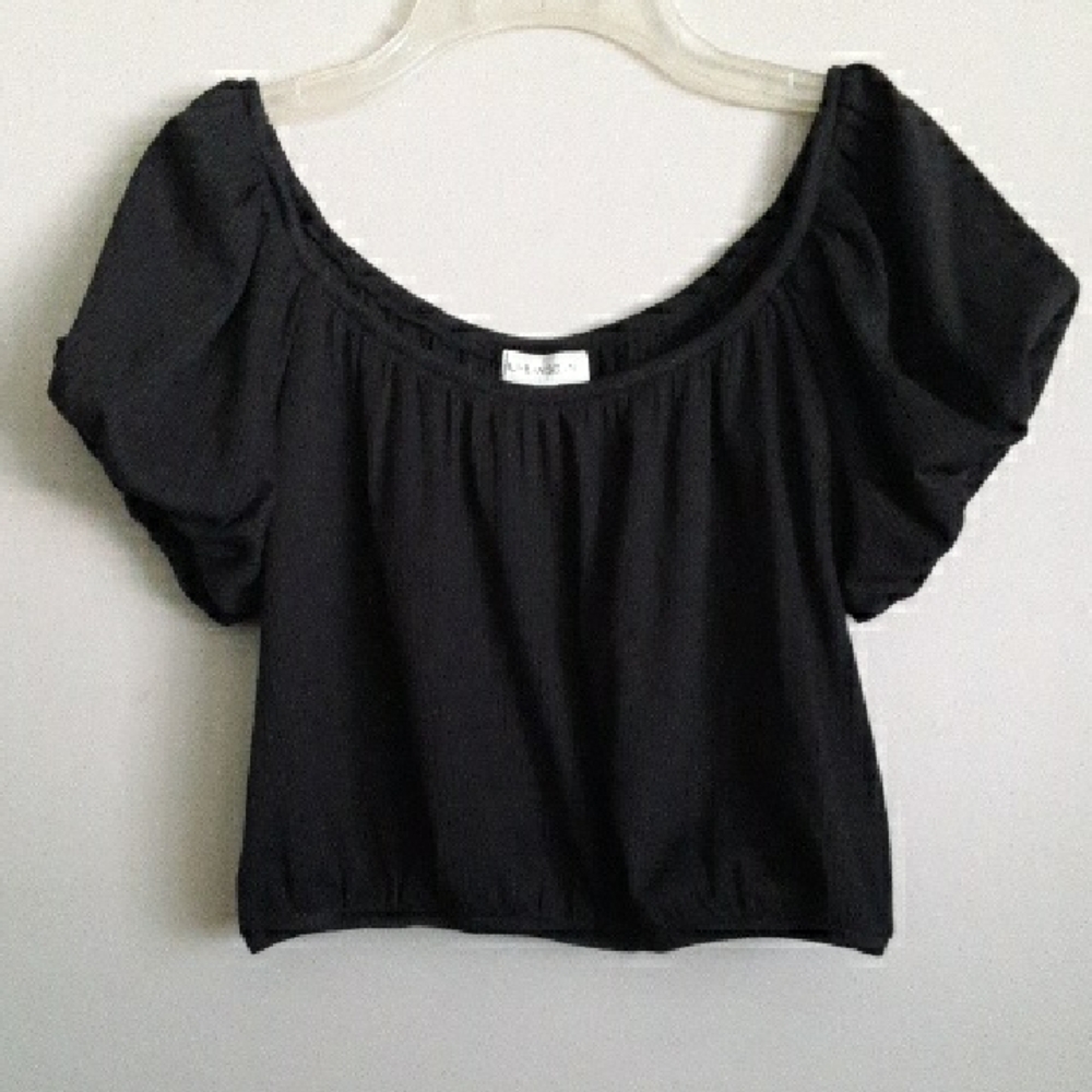 Urban Social Puff Sleeve Crop Top